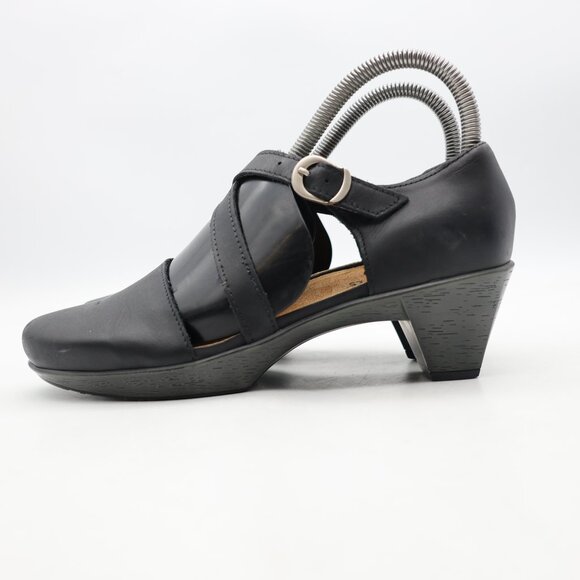 Naot Mary Jane Women's Size EU 36 US 5 Black Casual Comfort Low Top Block Heels - Picture 4 of 9